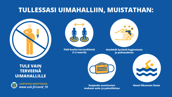 Tullessasi uimahalliin