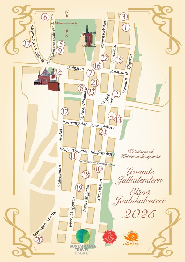 ELAVA JOULUKALENTERI Kartta 2025 uusi